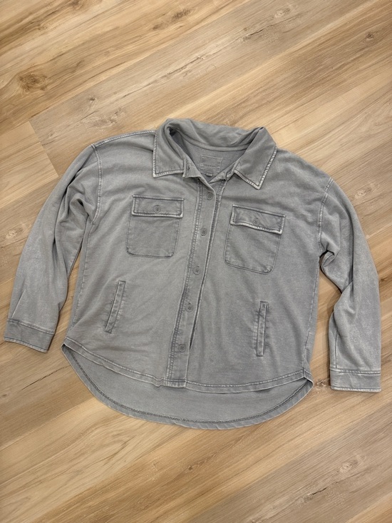 Thread & Supply Jackets & Blazers - Thread & Supply Cyprus Jacket Washed Gray Button-Up Utility Jacket